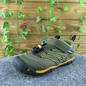 KEEN Boys Sneaker Shoes Green Synthetic Hook &‎ Loop Size T 12 Medium